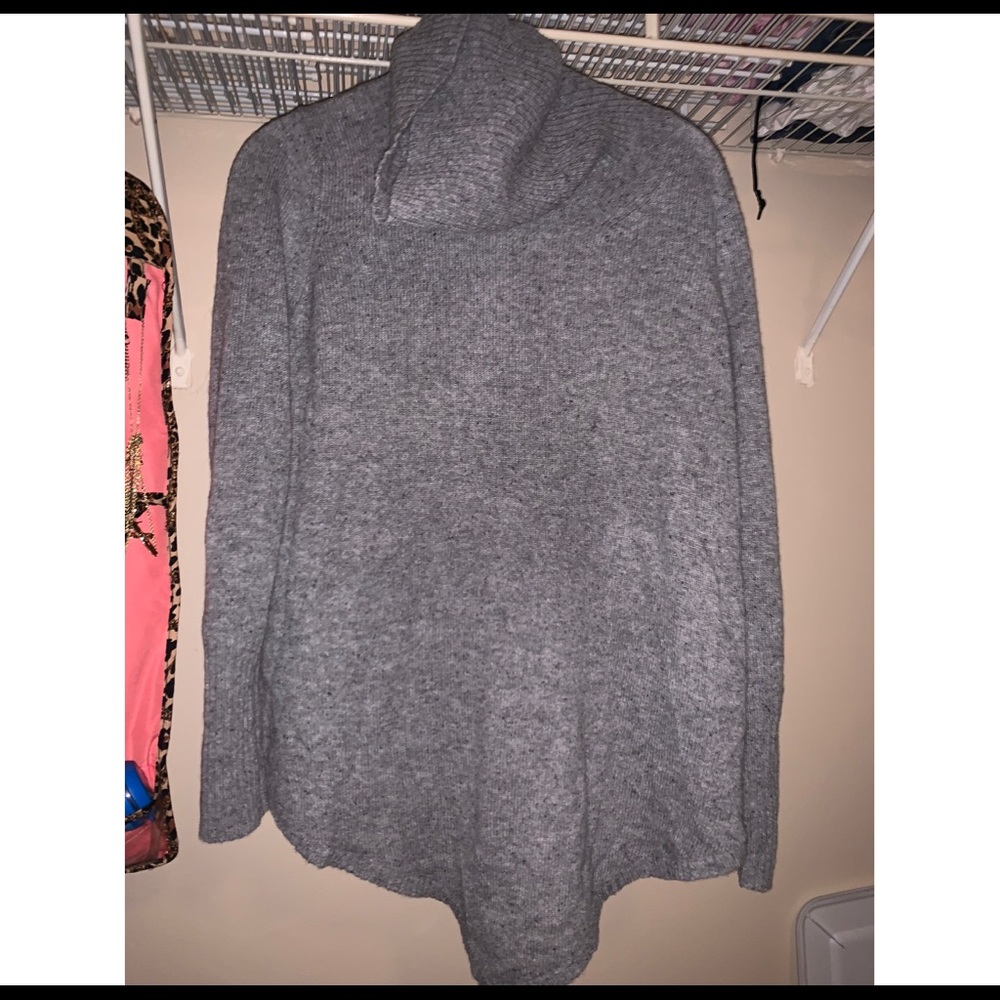 subtle luxury cashmere cowlneck sweater